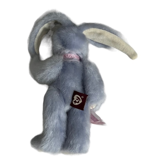 Ty Attic Treasures Azalea Jointed Bunny Rabbit Plush Beanbag Stuffed Animal Hare - Picture 2 of 7
